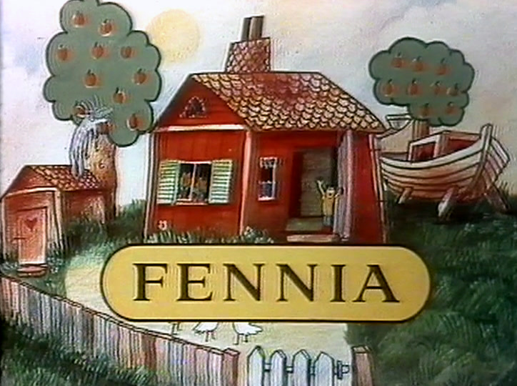 The plaque now reads FENNIA above a small line, ON REILU TALO.